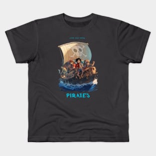 Anime Pirate Adventure Kids T-Shirt